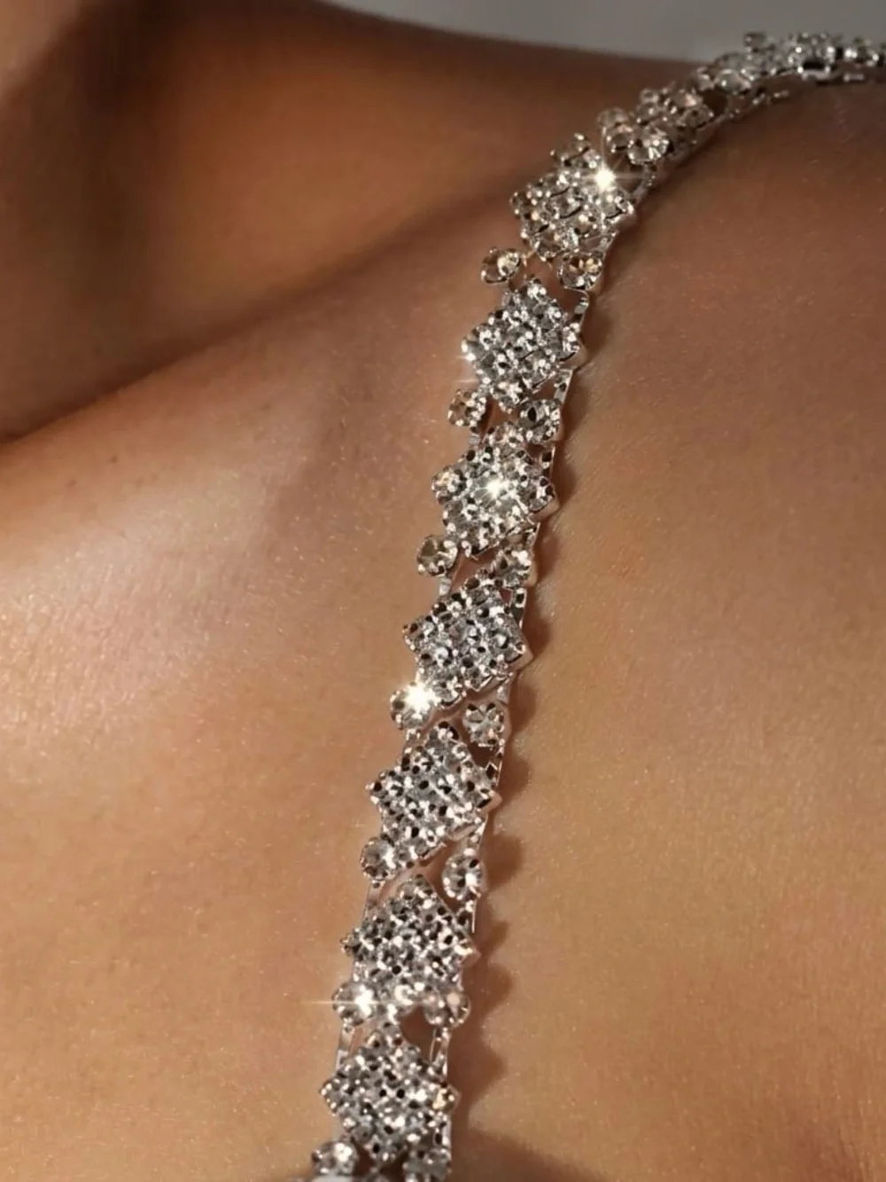 Sparkling Rhinestone Straps - Picture 2 of 2